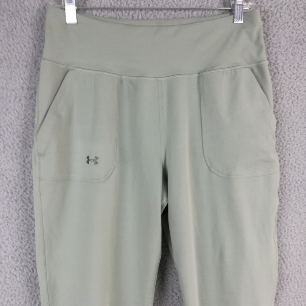 Under Armour Womens Pants Motion Joggers Sage Green Pull On Fitted High Rise L - Picture 8 of 10
